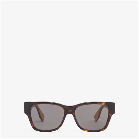 fendi dark havana sunglasses on face|Fendi monogram sunglasses.